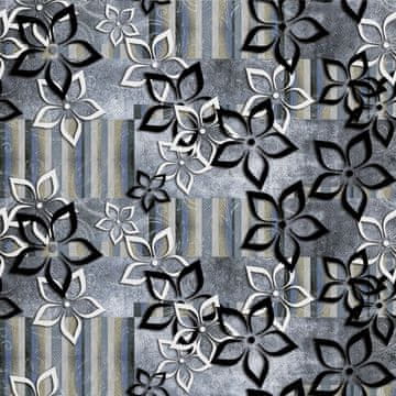VANJSKI DEKOSTOFFE OXFORD - Motiv Blumen auf den Fliesen
