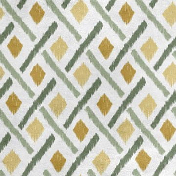 Royal Samt Stoff Polyester Zum Nähen - Motiv gemalt Boho