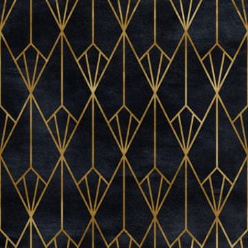 Royal Samt Stoff Polyester Zum Nähen - Motiv geometrijski Art Deco