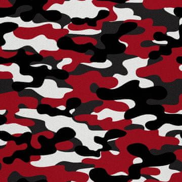 OUTDOOR DEKOSTOFFE OXFORD - Motiv Rote Camouflage