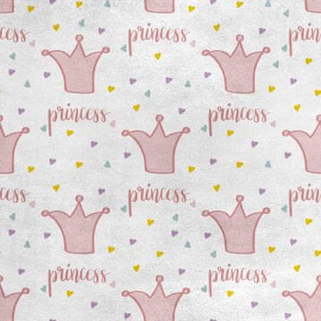 Royal Samt Stoff Polyester Zum Nähen - Motiv Prinzessin, Krone