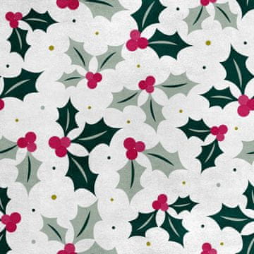 Royal Samt Stoff Polyester Zum Nähen - Motiv Stechpalme