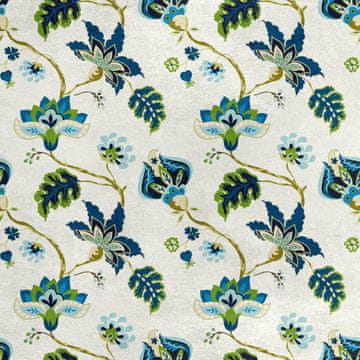 Royal Samt Stoff Polyester Zum Nähen - Motiv Fantasieblumen