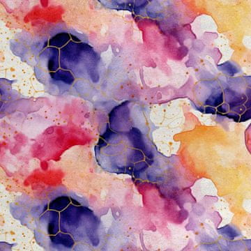 Royal Samt Stoff Polyester Zum Nähen - Motiv Abstraction - RDX2084
