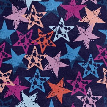 Royal Samt Stoff Polyester Zum Nähen - Motiv abstrakte Sterne