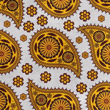Royal Samt Stoff Polyester Zum Nähen - Motiv Muster im indischen Stil