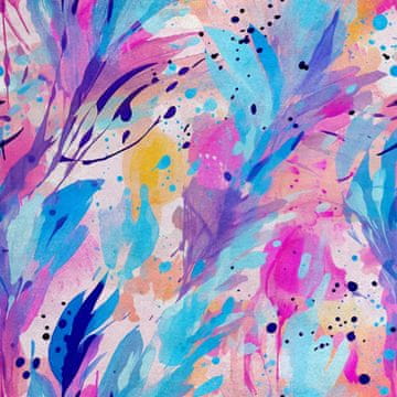 Royal Samt Stoff Polyester Zum Nähen - Motiv Abstraction - RDX2684