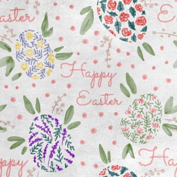 Royal Samt Stoff Polyester Zum Nähen - Motiv Ostern