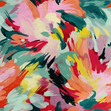 Royal Samt Stoff Polyester Zum Nähen - Motiv Abstraction - RDX2650
