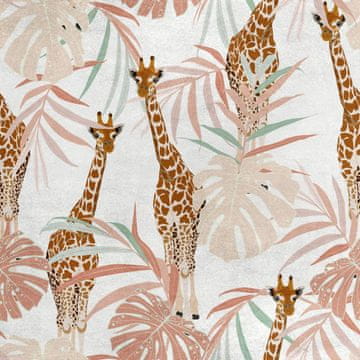 Royal Samt Stoff Polyester Zum Nähen - Motiv žirafe