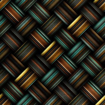 Royal Samt Stoff Polyester Zum Nähen - Motiv 3D-Zopf