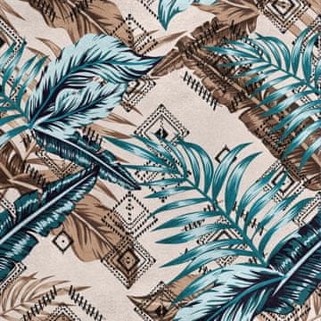 Royal Samt Stoff Polyester Zum Nähen - Motiv Gefieder