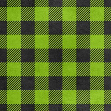 Royal Samt Stoff Polyester Zum Nähen - Motiv grün kariert 2