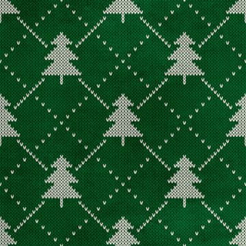 Royal Samt Stoff Polyester Zum Nähen - Motiv weiße Weihnachtsbäume