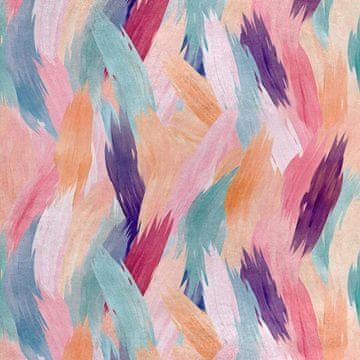 Royal Samt Stoff Polyester Zum Nähen - Motiv Abstraction - RDX2557