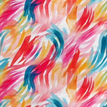 Royal Samt Stoff Polyester Zum Nähen - Motiv Abstraction - RDX2492