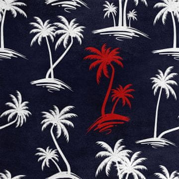 Royal Samt Stoff Polyester Zum Nähen - Motiv Palmen