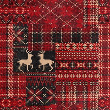 Royal Samt Stoff Polyester Zum Nähen - Motiv Thema Weihnachten