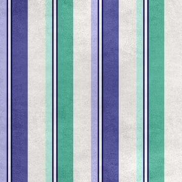 Royal Samt Stoff Polyester Zum Nähen - Motiv Meeresstreifen
