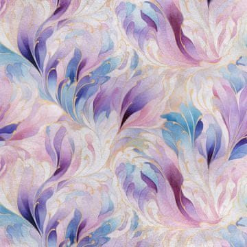 Royal Samt Stoff Polyester Zum Nähen - Motiv Abstraction - RDX2493