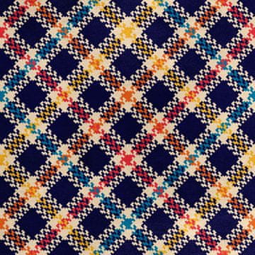 Royal Samt Stoff Polyester Zum Nähen - Motiv kariert 30