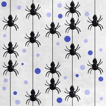 Royal Samt Stoff Polyester Zum Nähen - Motiv Spinne an einem Faden