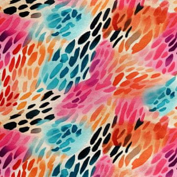 Royal Samt Stoff Polyester Zum Nähen - Motiv Abstraction - RDX2063