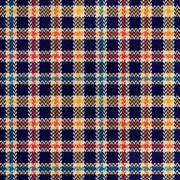Royal Samt Stoff Polyester Zum Nähen - Motiv kariert 29