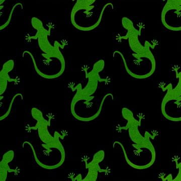 Royal Samt Stoff Polyester Zum Nähen - Motiv grüner Gecko