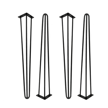 BB Set nogica za ukosnice Loft, 4 komada, crne mat, visina 71 cm