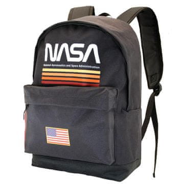 KARACTERMANIA Školski ranac NASA, unisex, višepretinac, crni, 30x43x18cm