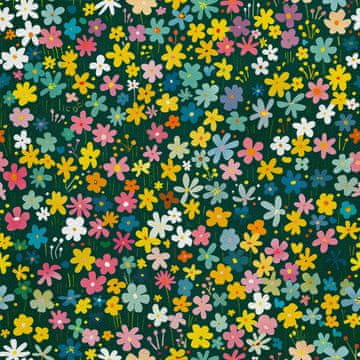 VANJSKI DEKOSTOFFE OXFORD - Motiv Blumen I DX5185