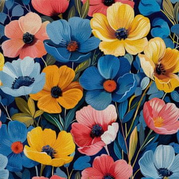 VANJSKI DECOSTOFFE OXFORD - Motiv Blumen I DX5271