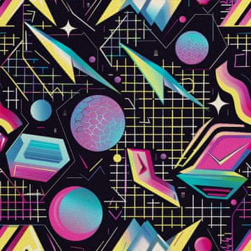 VANJSKI DEKOSTOFFE OXFORD - Motiv Geometrisch I DX3559