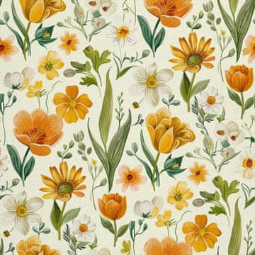 VANJSKI DEKOSTOFFE OXFORD - Motiv Frühling I DX7113