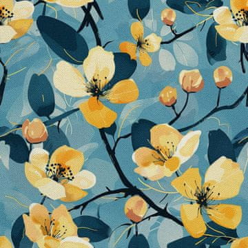 VANJSKI DEKOSTOFFE OXFORD - Motiv Frühling I DX7196
