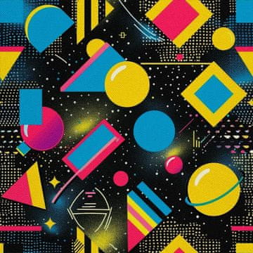 VANJSKI DEKOSTOFFE OXFORD - Motiv Geometrisch I DX3434