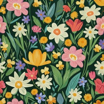 VANJSKI DEKOSTOFFE OXFORD - Motiv Frühling I DX7110