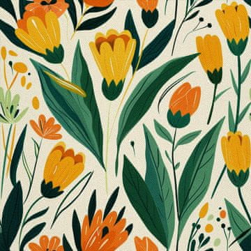 VANJSKI DEKOSTOFFE OXFORD - Motiv Frühling I DX7126