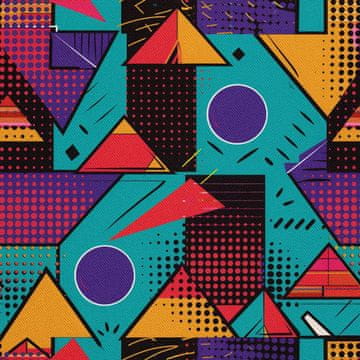 VANJSKI DEKOSTOFFE OXFORD - Motiv Geometrisch I DX3116