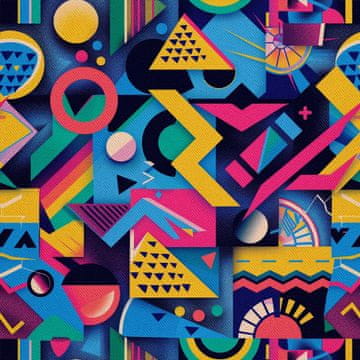 VANJSKI DEKOSTOFFE OXFORD - Motiv Geometrisch I DX3630