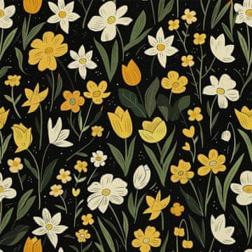 VANJSKI DEKOSTOFFE OXFORD - Motiv Frühling I DX7253