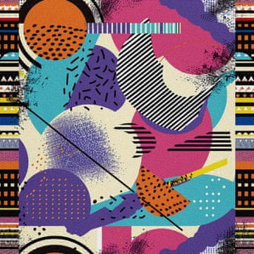 VANJSKI DEKOSTOFFE OXFORD - Motiv Geometrisch I DX3520