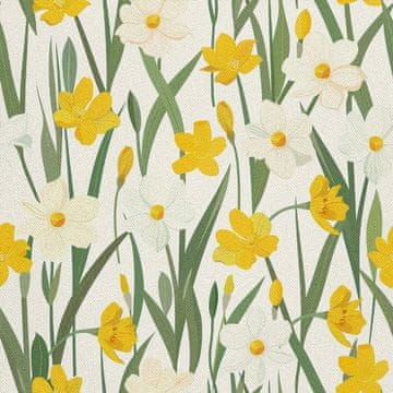 VANJSKI DEKOSTOFFE OXFORD - Motiv Frühling I DX7292