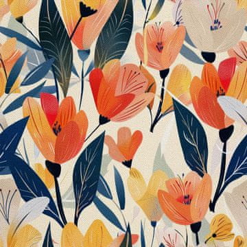 VANJSKI DEKOSTOFFE OXFORD - Motiv Frühling I DX7550