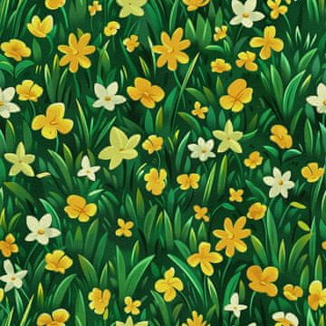 VANJSKI DEKOSTOFFE OXFORD - Motiv Frühling I DX7608