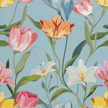 VANJSKI DEKOSTOFFE OXFORD - Motiv Frühling I DX7440