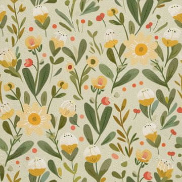 VANJSKI DEKOSTOFFE OXFORD - Motiv Frühling I DX7563