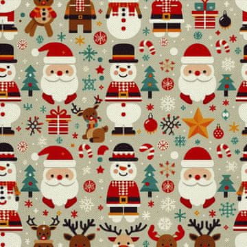 VANJSKI DEKOSTOFFE OXFORD - Motiv Weihnachtsferien | DX1887