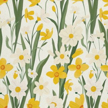 VANJSKI DEKOSTOFFE OXFORD - Motiv Frühling I DX7529